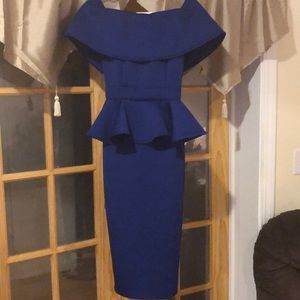 Royal Blue Ruffle Dress